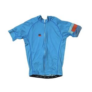 Blue Short Sleeve Tee with Minimalist Design